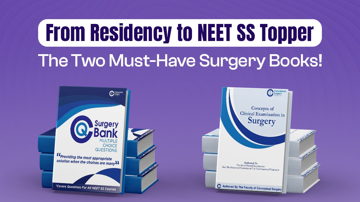 From Residency to NEET SS Topper: The Two Must-Have Surgery Books!