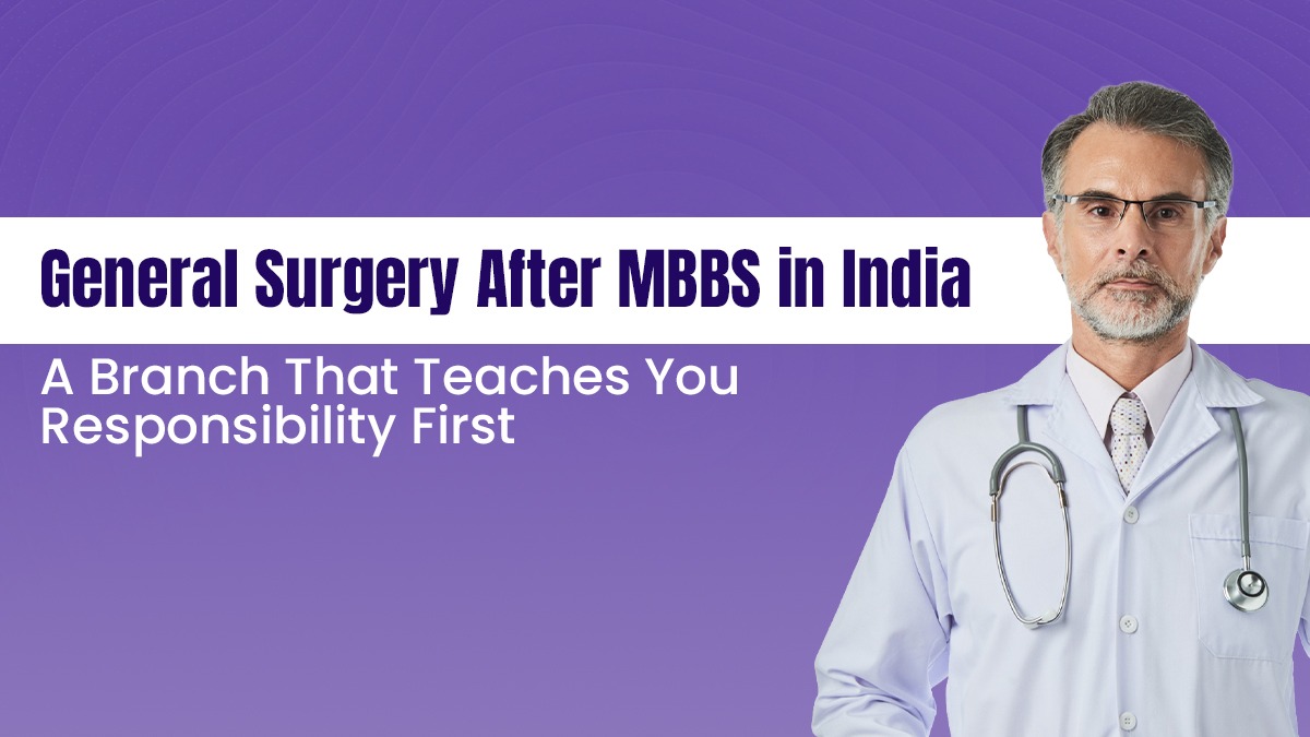 General Surgery After MBBS in India: A Branch That Teaches You Responsibility First 